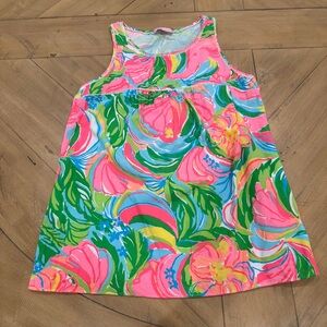 Lilly Pulitzer Pink, Blue, and Green Floral Sleeveless Top XS